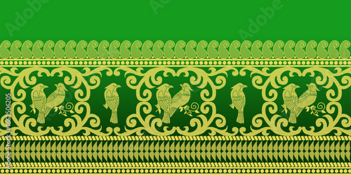 beautiful graphic saree design and this sari design is in Indian style which is for textile fashion industry and it can be used as wallpaper backdrop and website bg this style is originated in india 