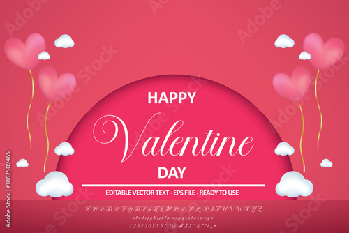 Romantic Valentine font created for February 14 promotions, suitable for branding, greeting cards, wedding designs and vector typography.