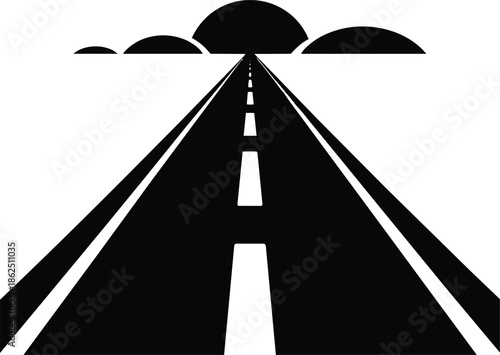 A black silhouette icon of a trash can with a lid on a white background