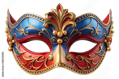Opera carnival masquerade mask isolated on transparent background