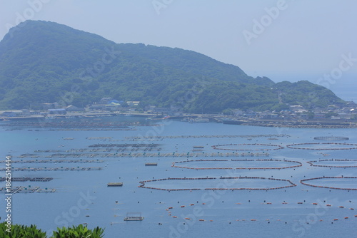 高知県　柏島展望台からみた柏島の風景