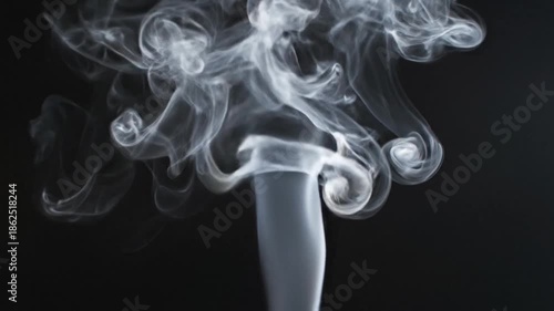 Wallpaper Mural Smoke Rising in Dark Space Torontodigital.ca