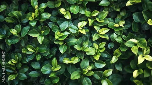Wallpaper Mural Close-up of a dense wall of lush green leaves, showcasing various vibrant shades and textures Torontodigital.ca