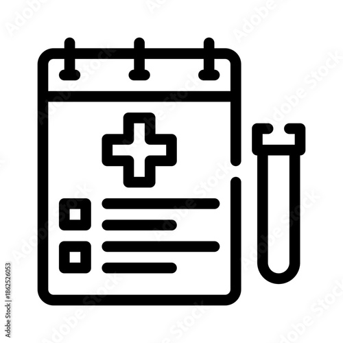 medical test line icon
