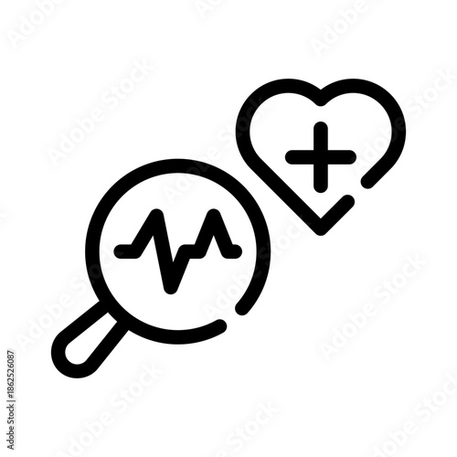 medical research line icon