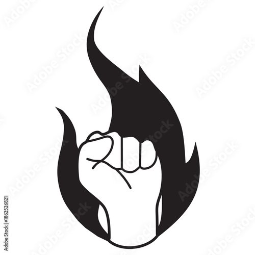 fire spirit logo icon vector design


