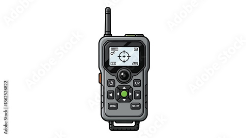 Two-Way Radio Communication Device Vector Illustration