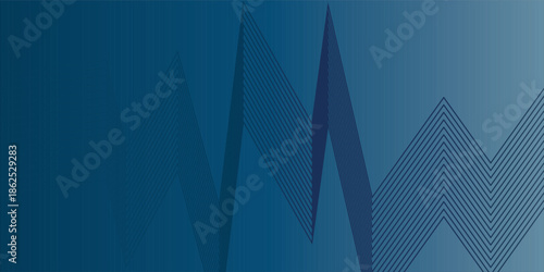Modern blue abstract background with elegant diagonal lines in transparent blue and black.Vector Background