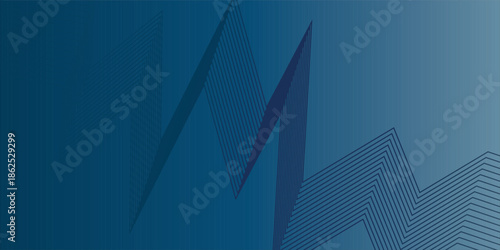 Modern blue abstract background with elegant diagonal lines in transparent blue and black.Vector Background