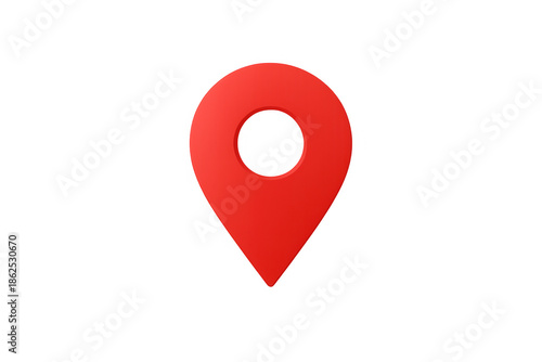 Free Download Red 3d map pin marking exact location, finding route, and setting destination point with transparent background - GFXLoad