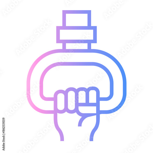 public transportation Line Gradient Icon