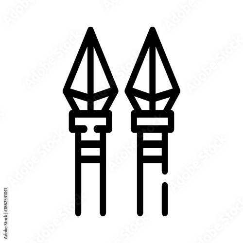 spear line icon