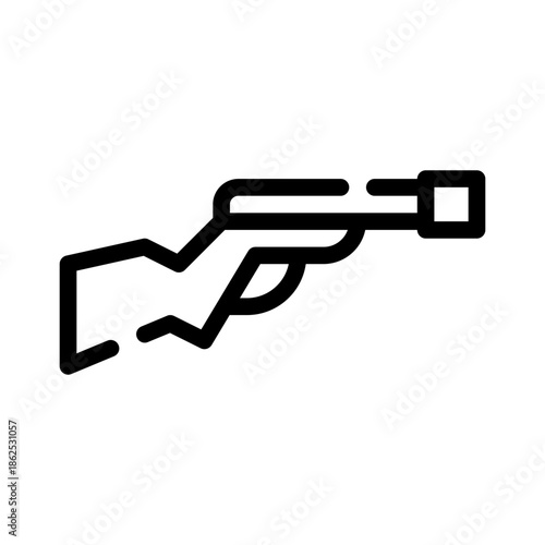 rifle line icon