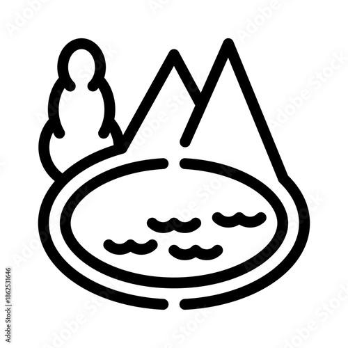 lake line icon
