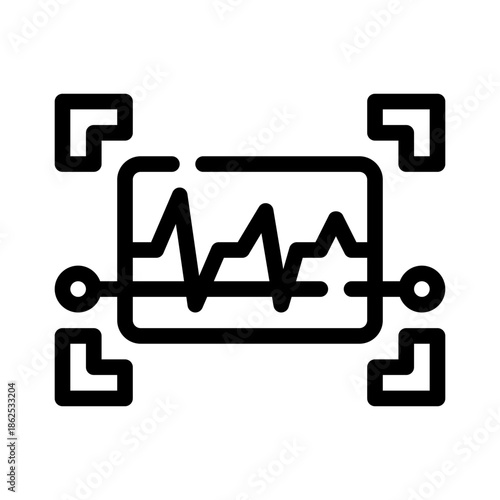 speech recognition line icon