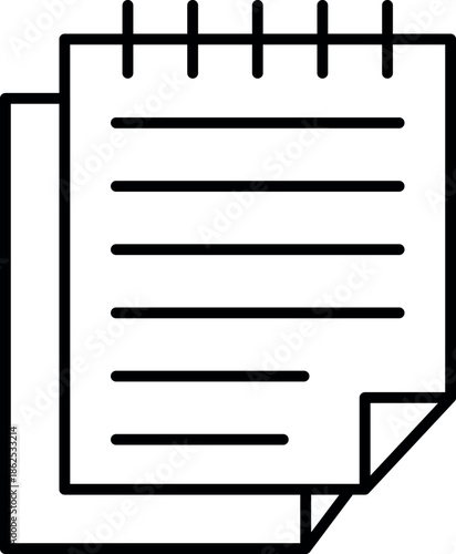 document icons. paper symbol with single and multiple page. transparent png and vector illustration.