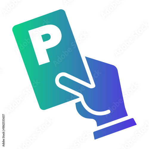 public transportation Gradient icon