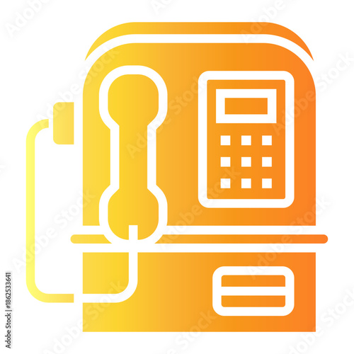 public transportation Gradient icon