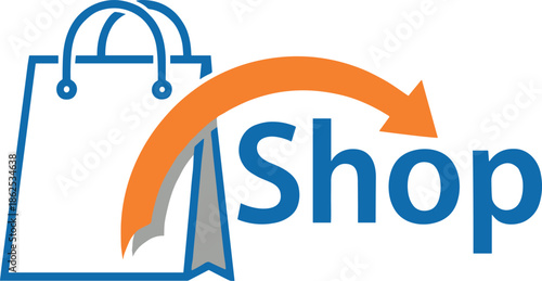 Orange curved arrows in a circular motion symbol representing recycle refresh or exchange process isolated on white background vector illustration.