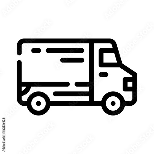 delivery truck line icon