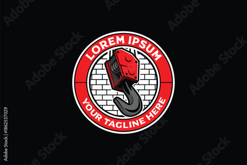 Towing service vector logo template