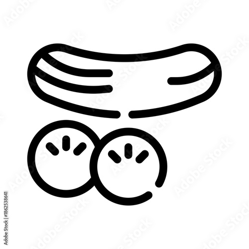 cucumber line icon