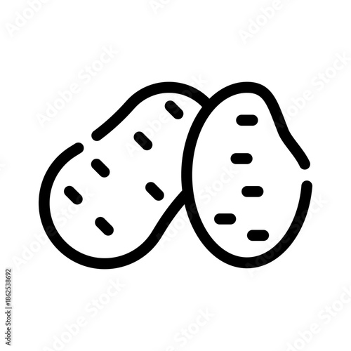 potato line icon
