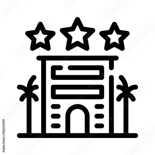 hotel line icon