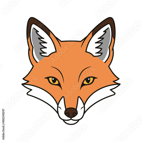 Illustration of a fox face Vector
