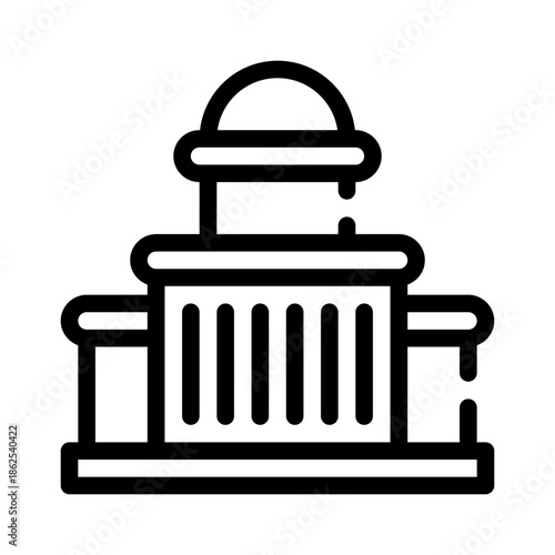 US Capitol line icon