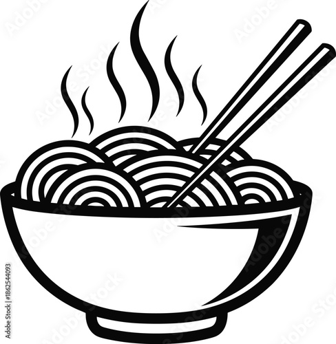 Set of male and female chef silhouettes in various cooking, preparing, and serving poses with kitchen utensils