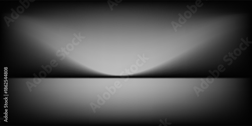 Abstract gradient podium background. Empty white 3D studio background. Clean scene for product presentation mockup template. eps 10