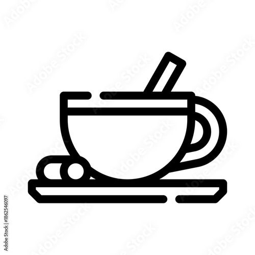 chai tea line icon