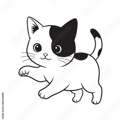 vector illustration of a cat