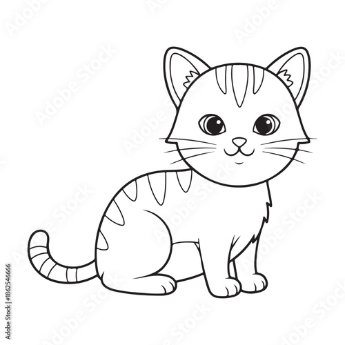 vector illustration of a cat
