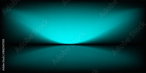 Abstract gradient podium background. Empty blue 3D studio background. Clean scene for product presentation mockup template. eps 10