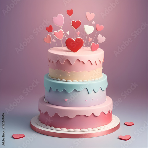 Sweetheart Romance Cake