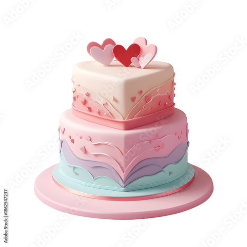 Sweetheart Romance Cake