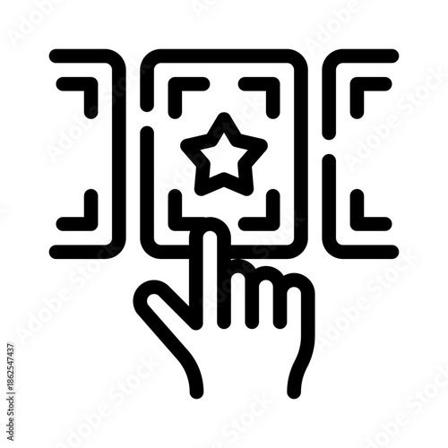 tarot spread line icon