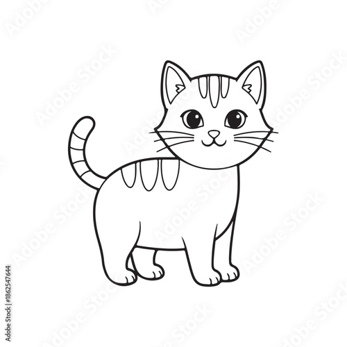 vector illustration of a cat