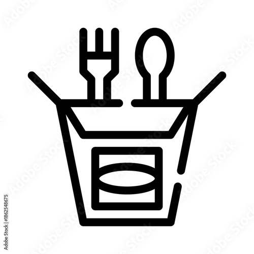 takeaway line icon