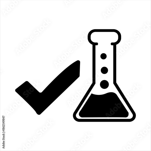 Title:
Blood Sample Vial Test Tube Icon – Medical Laboratory Black and White Vector

Description:
Clean black and white blood sample vial test tube icon for medical laboratory 