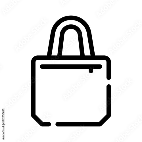 tote bag line icon