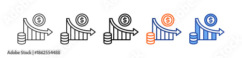Depreciation Different Set Vector Icon
