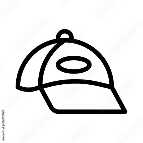 sports cap line icon