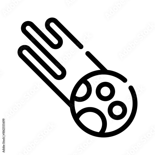 meteor line icon