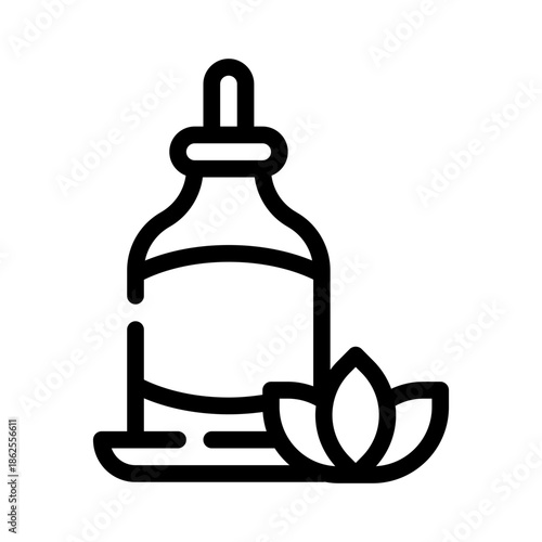 essential oils line icon