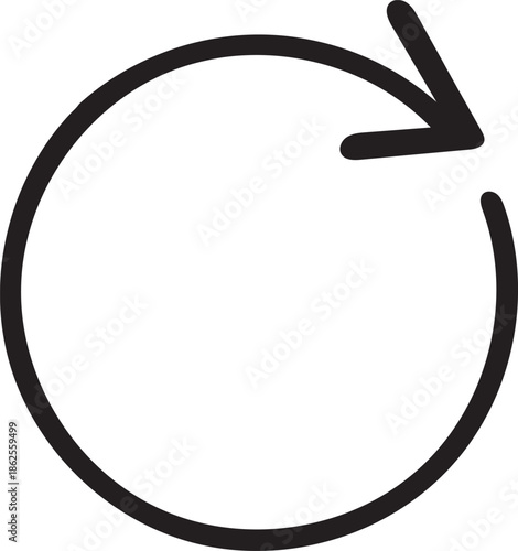 Refresh Arrow Icon – Reload and Update Symbol