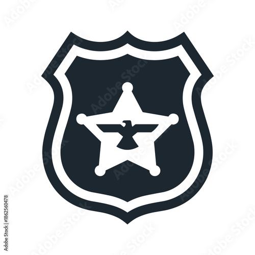 Police badge symbol Vector