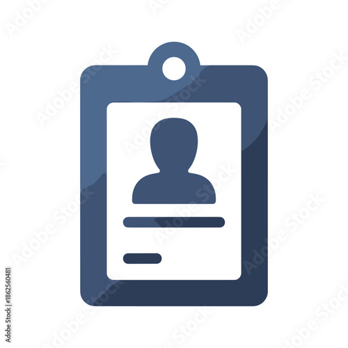 Identification badge display Vector